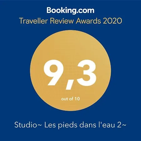 Studio~ Les Pieds Dans L'eau 2~ Daire Donville-les-Bains